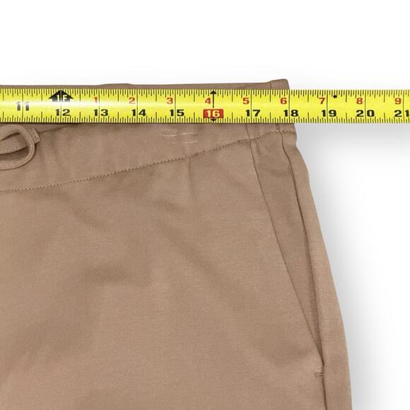 J. Jill Modern Knit Cuffed Crop Pants Pull On Drawstring Tan Womens Size 1X - Picture 9 of 11